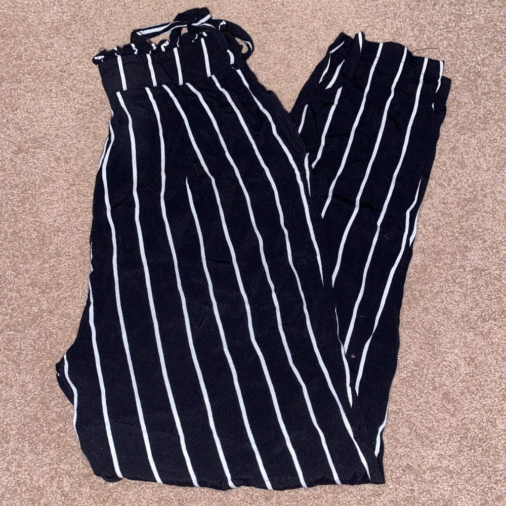 Black/white pant